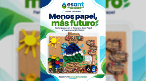 ESANT, la Empresa de Servicios Públicos de Santander, participa en el Concurso Cero Papel